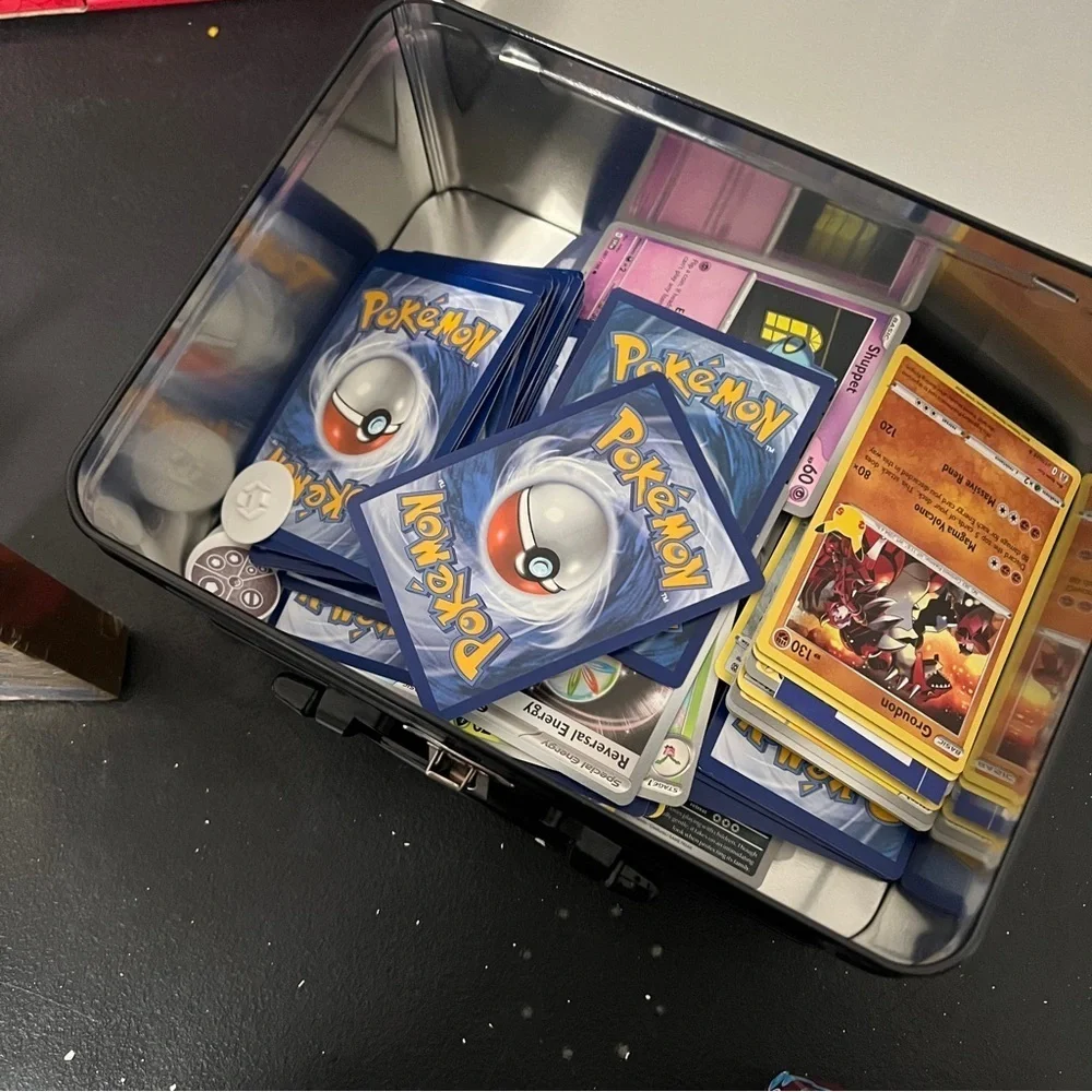 Mega Lego Charmander Pokemon Trading Card Set Pikachu Plush Etc., NWOT & EUC